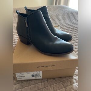 Lucky Brand Black Ankle Booties